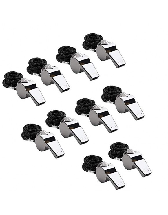 Silbato con cordón acero inoxidable