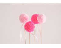 Topper kit pompones fresa