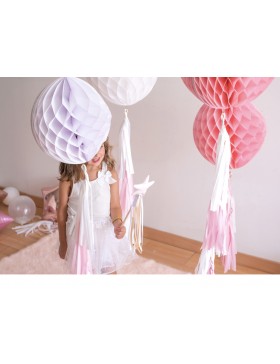 Nido de abeja con cola guirnalda tassel