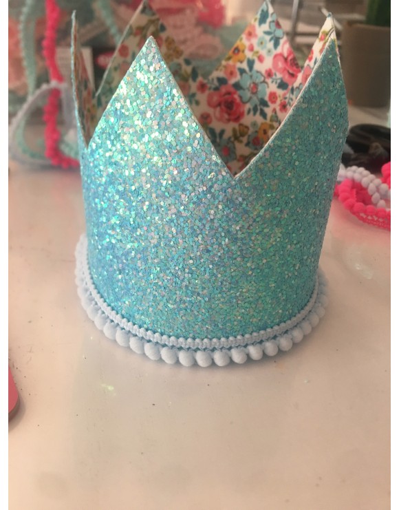 Corona cumpleaños liberty azul