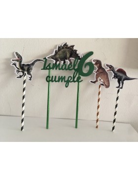 Topper dinosaurio kit