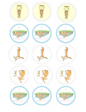 Papel de azúcar Adivina cuánto te quiero personalizado