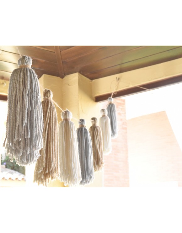 Guirnalda de tassels de lana
