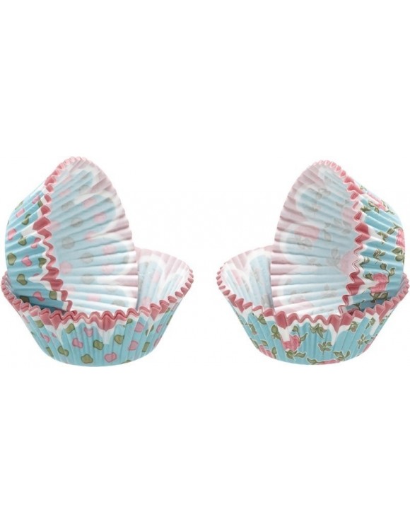 Kit cápsulas y toppers puntos y flores (20)