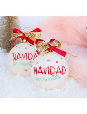 Bola de Navidad Navidad en familia