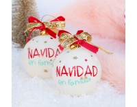 Bola de Navidad en familia