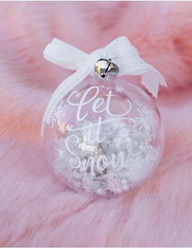 Bola de Navidad Let it snow personalizable