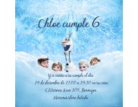 Invitación personalizada Frozen