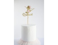 Topper Dorado Personalizado 1 línea