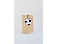 Bolsita de papel color kraft para chuches Balón de Fútbol