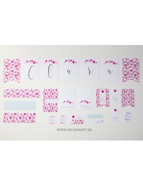 Kit de Fiesta Flores Fresa