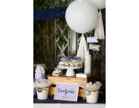 Comunión Rayas Azules Montada