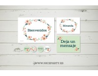 Comunión Flores Melocotón