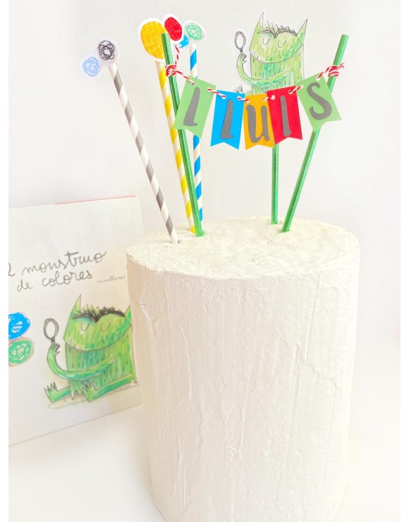 Topper Monstruo de Colores