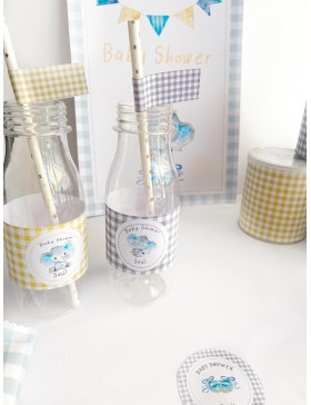 Kit de Fiesta Elefante Baby Azul