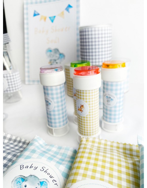 Kit de Fiesta Elefante Baby Azul Montado
