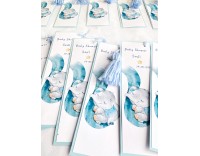 Recordatorios marcapáginas baby blue
