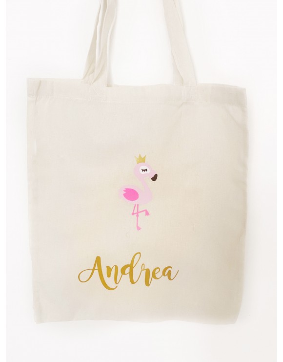 Bolsa de tela personalizada flamenco