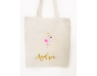 Bolsa de tela personalizada flamenco