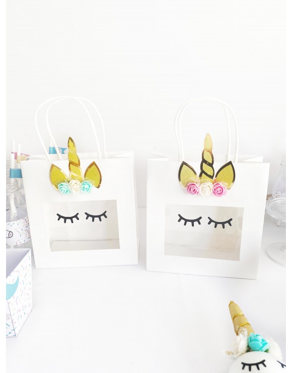 Bolsa unicornio decorada