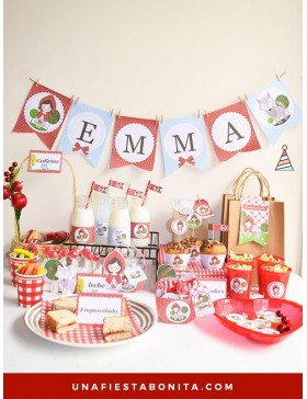Kit de Fiesta Caperucita Montado