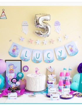Kit de Fiesta Sirenas Montado