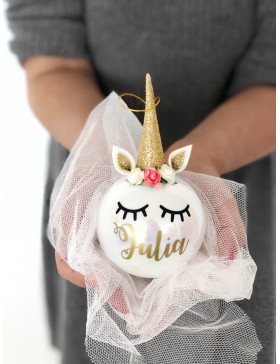 Bola de Navidad unicornio
