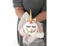 Bola de Navidad solidaria unicornio