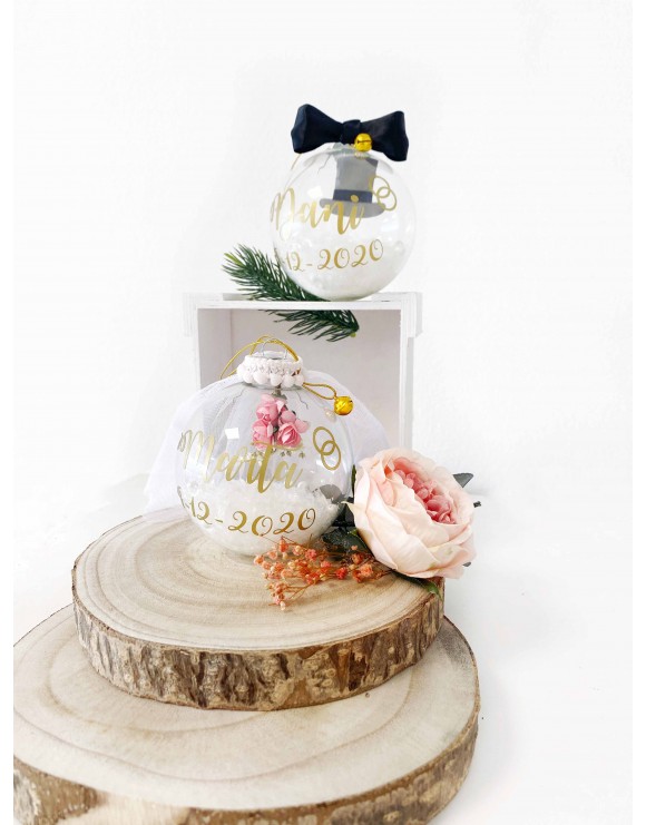 Bola de Navidad Novios