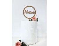 Topper de madera personalizado