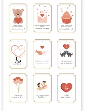 Etiquetas Imprimibles San Valentín GRATIS