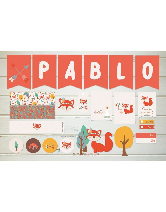 Kit de Fiesta Little Foxie Montado