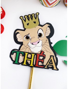Topper para tarta Rey León personalizado