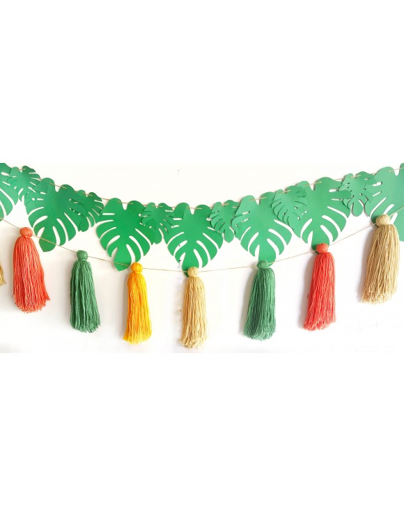 Guirnalda hojas selva 
