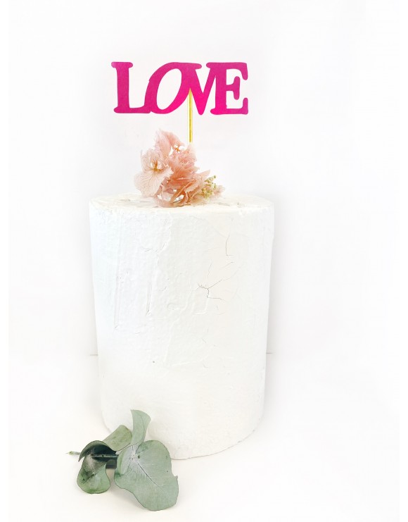 Topper corazón Gold