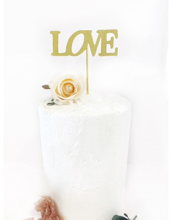 Topper LOVE gold