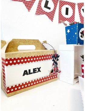 Caja picnic de cumpleaños temática