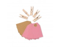 Etiquetas, pinzas y troqueladoras