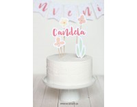 Comunión Flores Pastel